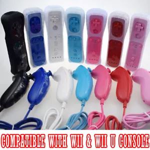 Motion Plus Wii Remote Controller & Nunchuck Set for Nintendo Wii Wii U Console - Picture 1 of 19