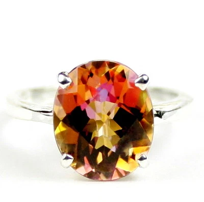 Twilight Fire Topaz, 925 Sterling Silver Ladies Ring, SR055 - Image 1 of 4