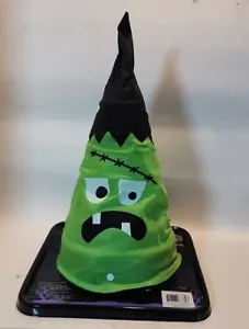 Halloween Light Up Green Safety Cone Collapseable 12 INCH - Picture 1 of 1