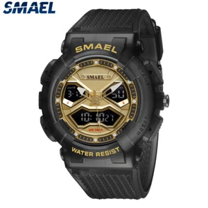 SMAEL Men Sport Watch Fashion LED Digital Wristwatch Chronograph Quartz Watches - Picture 1 of 26