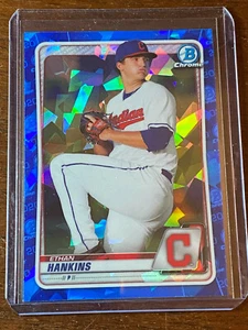 2020 Bowman Chrome Draft Sapphire Ethan Hankins Cleveland Indians BD-141 - Picture 1 of 1