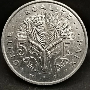5 FRANCS DJIBOUTI 1986 - Picture 1 of 3