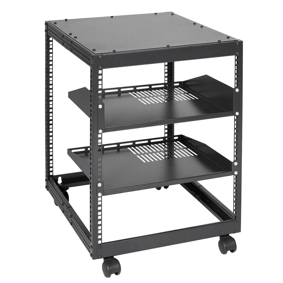 VEVOR HT-W6412 12U 15''- 40'' 4-Post Open Frame Server Rack