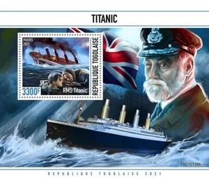 RMS TITANIC White Star Line Ocean Liner Ship MNH 1v-Stamp Sheet #162 (2021 Togo) - Picture 1 of 1