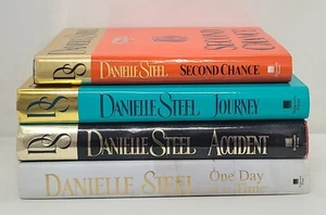 Danielle Steel 4 HB Book Lot One Day at a Time Journey Second Chance Accident - Picture 1 of 9