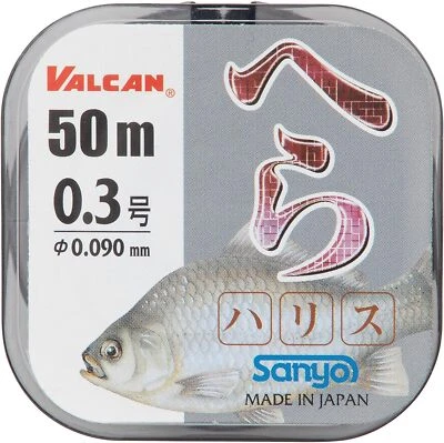 * Sanyo Nylon VALCAN HERABUNA Crucian Carpa Nylon Líder de Línea 50m Plata Natural Foto 1 de 4