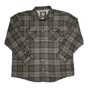 NWT Nomad Mens Banquet Mud Long Sleeve Plaid Flannel Size XXL A95 - Picture 1 of 4
