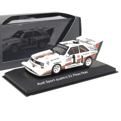 Audi Sport quattro S1 Pikes Peak 1:43 Modellauto Klassiker Miniatur Röhrl 1987 - Bild 1 von 4
