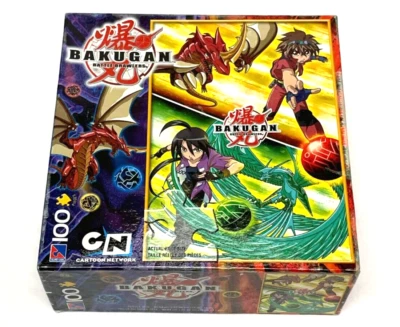 2008 Bakugan Battle Brawlers - Sure Lox 100 片拼图 36865-1U 全新带盒 — 第 1/4 张图片