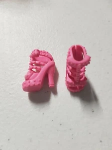 Barbie Doll Shoes Wedding Bridesmaid Formal Boots Sandals Pink High Heels Pumps - Picture 1 of 1