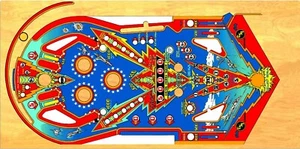 Máquina de pinball Bally Six Million Dollar Man Playfield Overlay - Imagen 1 de 1