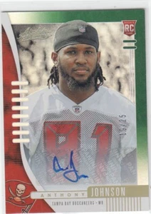 2019 Anthony Johnson Absolute Red Green Foil ROOKIE AUTO /25 - #191 Tampa Bay - Bild 1 von 1