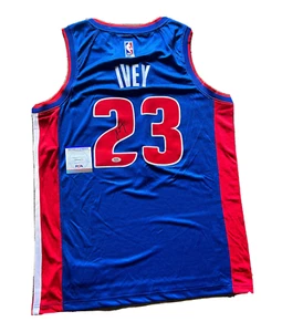JADEN IVEY SIGNED AUTOGRAPHED DETROIT PISTONS JERSEY w/ COA PSA AM56675 - Picture 1 of 4