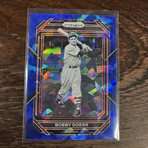 2023 Panini Prizm #289 Bobby Doerr Blue Cracked Ice Prizm Red Sox SP Baseball - Picture 1 of 2