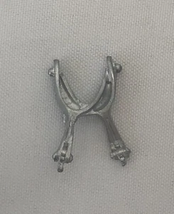 Rodeo-opoly Diggers Spurs Game Replacement Piece Metal Token Mover Pewter - Picture 1 of 6