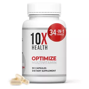 Optimize Methylated Multivitamin For Men And Women-34 In 1 Formula Vitamin New - Picture 1 of 6