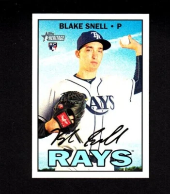 2016 Topps Heritage #705B Blake Snell RC (Color Variation) - Image 1 of 2
