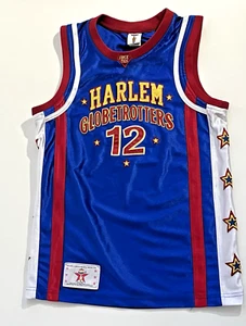 VTG HARLEM GLOBETROTTERS ANT # 12 JERSEY BASKETBALL BLUE SIZE SMALL - Picture 1 of 8