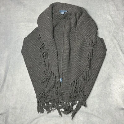 Шерстяной кашемировый кардиган Ralph Lauren с бахромой и открытой передней частью XS/S - Изображение 1 из 4