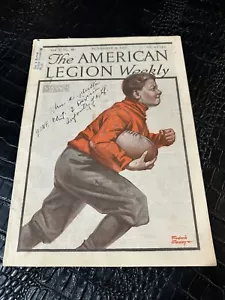 NOVEMBER 4 1921 AMERICAN LEGION WEEKLY magazine FOOTBALL cover - Picture 1 of 1
