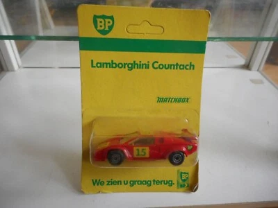 Matchbox Lamborghini Countach "BP" en rouge sous blister - Photo 1/2