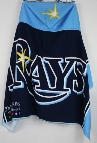 Tampa Bay Rays SGA Hooded Small Bath Towel 47" x 24" MLB NEW Cover