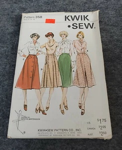 Kwik Sew Sewing Pattern #358 LADIES skirt Sizes 6-8-10 Kerstin Martensson UNCUT - Picture 1 of 2