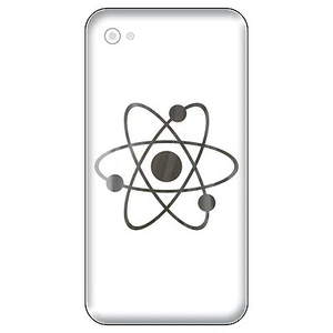 4 Tattoo Sticker 2in Chrome Big Bang Atom Symbol Phone Smartphone Decor Film - Picture 1 of 2