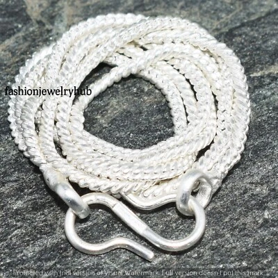 Lote de 25 piezas de collar de cadena hecho a mano enchapado en plata de ley 925 joyas al por mayor Foto 1 de 4