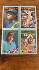 1988 Topps Box Bottom Panel Rickey Henderson/Nolan Ryan/Mike Schmidt/Tekulve