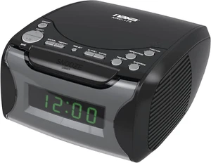 Digital Alarm Clock Radio with CD Player and USB Charge Port - Picture 1 of 8