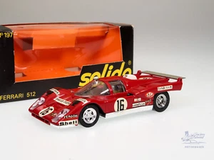 1:43 Solido n. 197 Ferrari 512 #16 Le Mans David Piper Box IMBALLO ORIGINALE auto d'epoca pressofusa - Foto 1 di 5