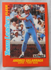 1988 Fleer Kay Bee Toys Team Leaders #9 Andres Galarraga Montreal Expos