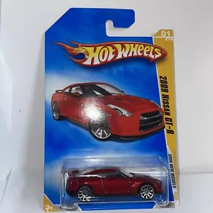 Hot Wheels 2009 New Models #1 2009 Nissan GT-R red - Picture 1 of 2