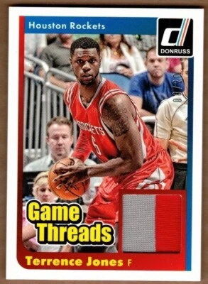 2014-15 Donruss Game Threads Prime #35 Terrence Jones #8/20 - Image 1 of 2