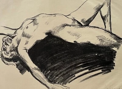 Ferdinand Dorsch Signierte Original Lithographie von 1923 Erotik - Aktstudie - Bild 1 von 4