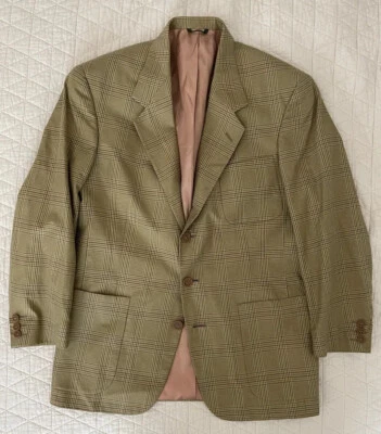 Jaqueta KRIZIA Vintage Check Estampa Três Botões Patch Bolso Tamanho 40 R - Imagem 1 de 4