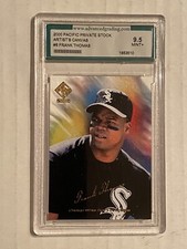 2000 Pacific Private Stock Artists Canvas #8 Frank Thomas Graded 9.5