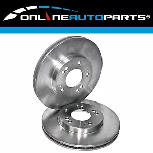 2 Rear Disc Brake Rotors for Mitsubishi Magna TR TS 4cyl + V6 non ABS - Picture 1 of 2