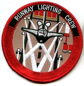 Nasa Kennedy Raum Mitte Runway Beleuchtung Rundhals Aufnäher - Bild 1 von 1