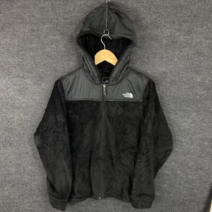 The North Face Womens Jacket M Black Fleece Long Sleeve Full Zip Hooded Warm - Picture 1 of 21