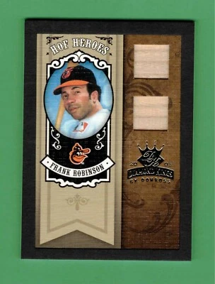 Donruss Diamond Kings Frank Robinson 2005 reliquia de murciélago doble 8/10 orioles Foto 1 de 2