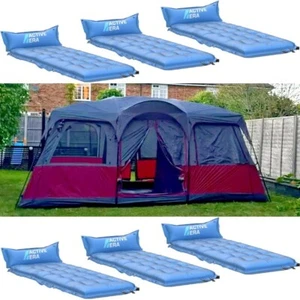 6 Person Tent + 6 Self Inflating Mattress Family Large 2 Bedrooms & Living Area - Picture 1 of 18