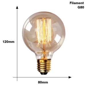 Retro Bulb E27 220V 40W ST64 G80 G95 G125 Ampoule Vintage Bulb Incandescent La - Picture 1 of 27