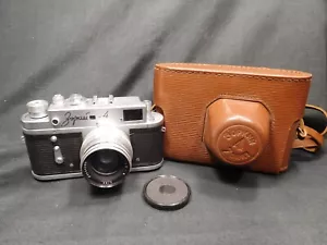 VINTAGE SOVIET RUSSIAN USSR 35mm RANGEFINDER CAMERA ZORKI-4 JUPITER-8 M39 LENS - Picture 1 of 14