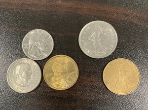 Women on Coins – 5 Coin Intl Set: Angelou, Anthony, Sacagawea, Queen, Sower - Picture 1 of 2
