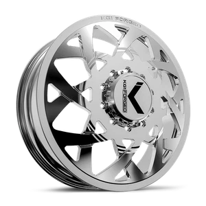 22x8.25 KG1 Forged KD008 Orbital Polished DUALLY FRONT Wheel 8x210 (145mm) - Picture 1 of 5