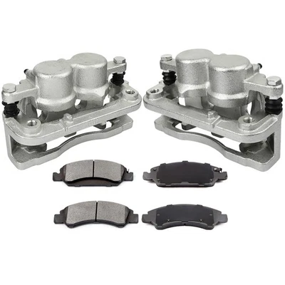 Front Brake Calipers and Pads For 2008-2016 Cadillac Escalade Chevrolet Tahoe - Image 1 of 4