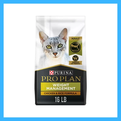 Purina Pro Plan Adult Healthy Chicken & Rice Recipe Dry Cat Food, 16lb Bag - Image 1 of 4