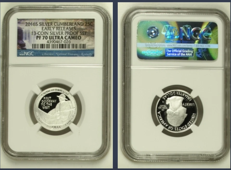 2016-S Silver Cumberland NGC PF70 Ultra Cameo Early Releases - 13 PC PROOF SET - Image 1 of 1